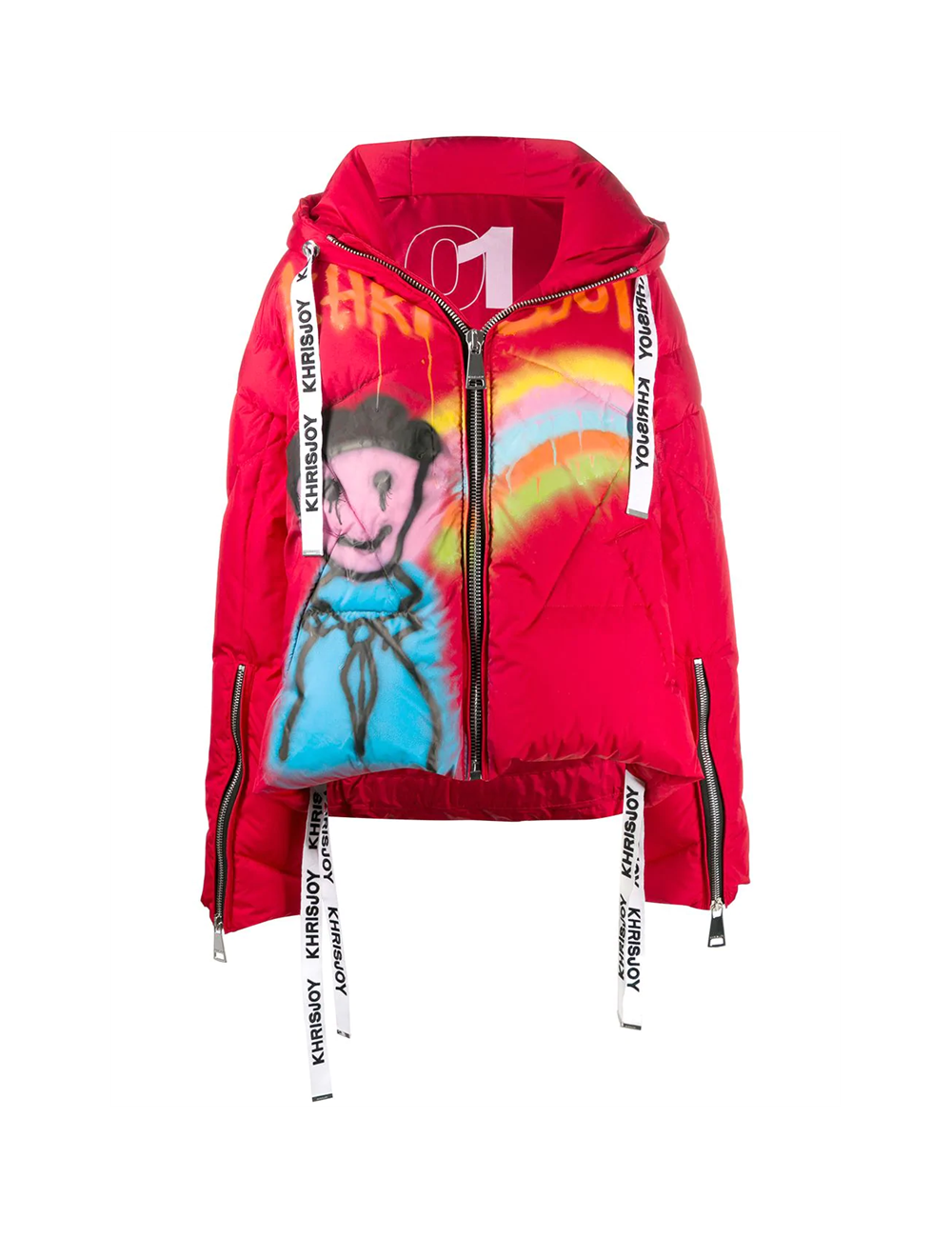 Down jacket graffiti print tiger Khrisjoy - BIG BOSS MEGEVE Down jacket graffiti print tiger Khrisjoy - BIG BOSS MEGEVE