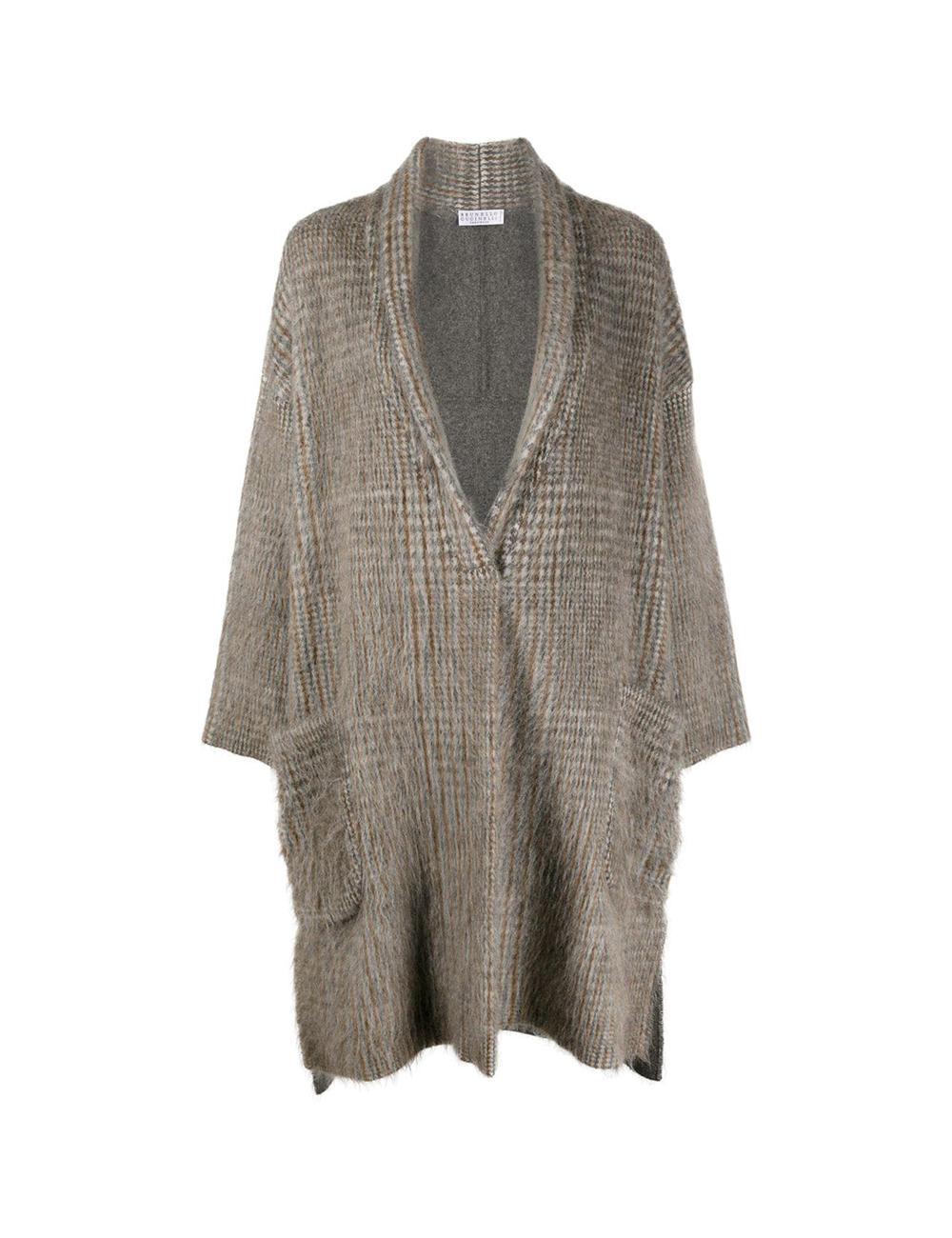 Manteau oversize motif écossais Brunello Cucinelli - BIG BOSS MEGEVE Manteau oversize motif écossais Brunello Cucinelli - BIG BOSS MEGEVE
